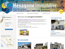 Tablet Screenshot of agence-hexagone.com
